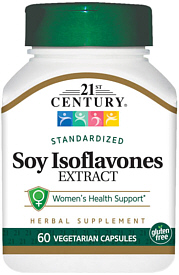 Soy Isoflavones Extract Capsules 60-Count 21st Century