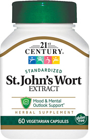 St. John's Wort Capsules 60-Count 21st Century