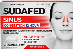 Sudafed Sinus 12 Hour Caplets 20-Count
