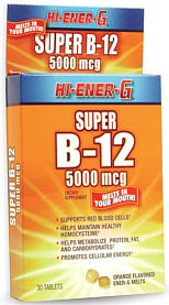 Super B-12 5,000 mcg Tablets 30-Count, Windmill Pharmaceuticals