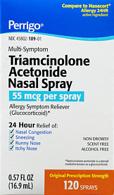 Triamcinolone Acetonide Nasal Spray 120 Sprays Perrigo