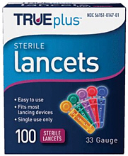 TRUEplus Lancets 33 Gauge