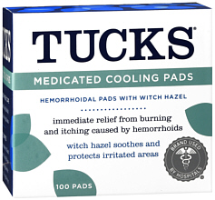 Tucks Medicated Pads 1 Case of 12x100 Pads