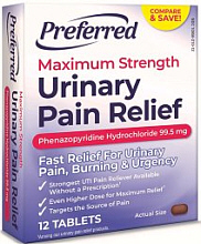 Urinary Pain Relief Tablets 12-Tablets