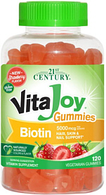 Vitamin B-7 (Biotin) 5,000 mcg Gummies 120-Count 21st Century