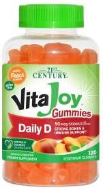 VitaJoy D3 2000IU Gummies 120-Count 21st Century