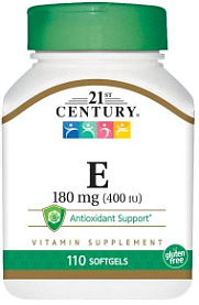Vitamin E 400 IU 21st Century 110-Count