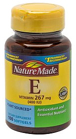 Vitamin E Nature Made 400IU Softgels 100-Count