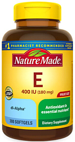 Vitamin E Nature Made 400IU Softgels 300-Count