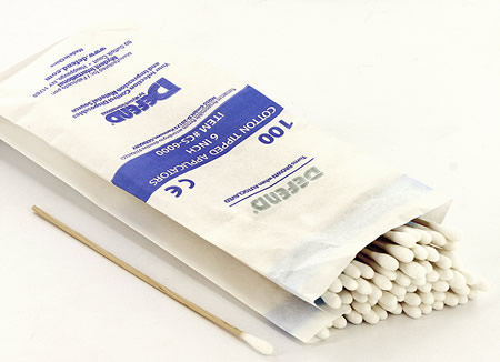 6 inch Wooden cotton-tipped applicators