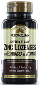 Zinc 60 Lozenges with Echinacea & Vitamin C Windmill