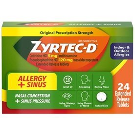 Zyrtec-D Tablets 24-Count
